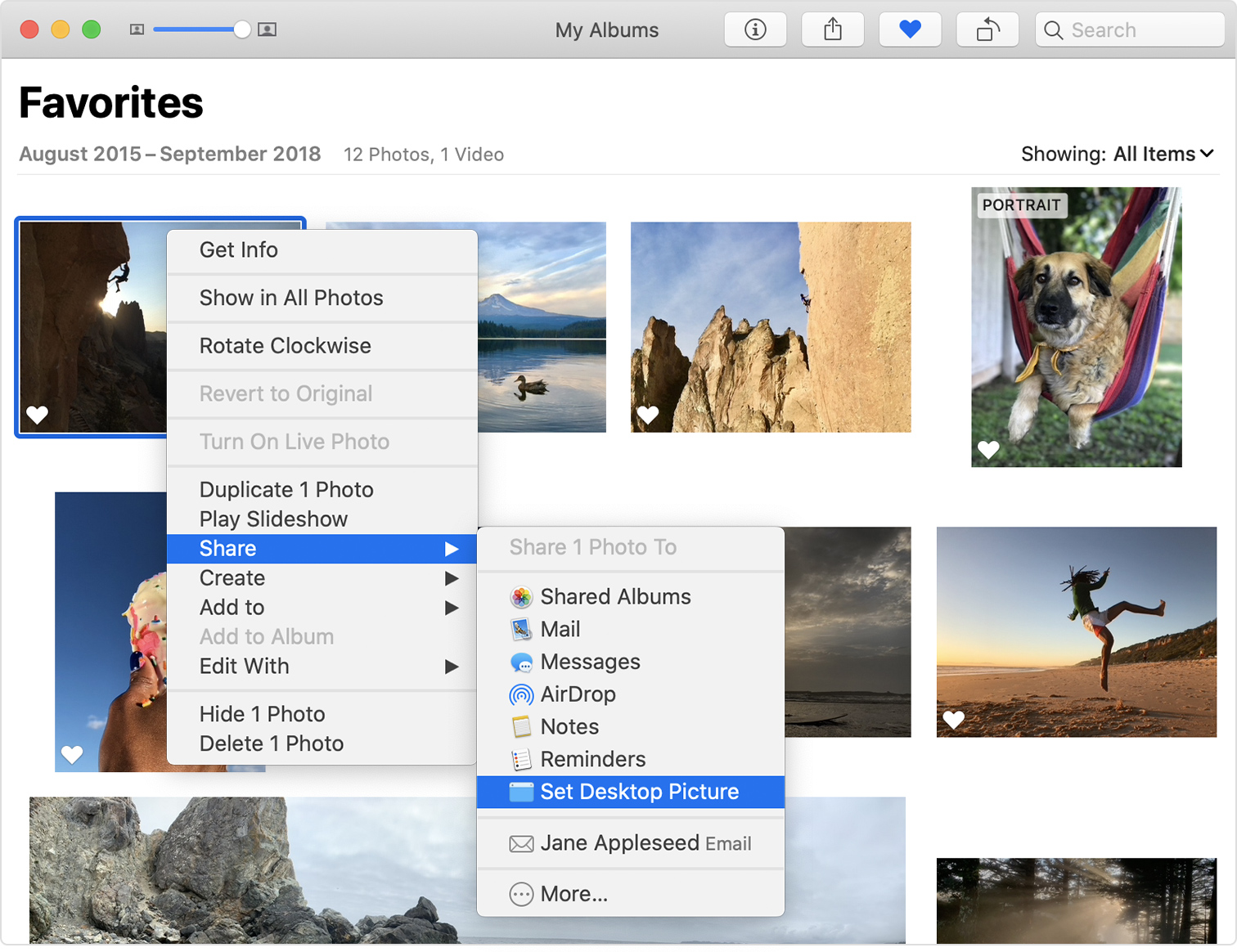 choose background photo for mac